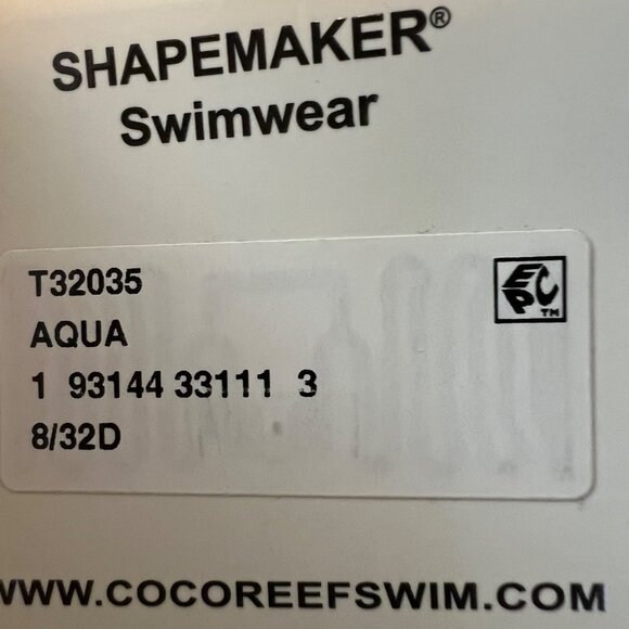 Coco Reef Navy Underwire Shapemaker Ruched Swimsuit NWT Size 8 - Picture 10 of 13